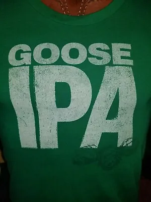 Goose IPA Goose Island Beer Company Ladies XL Green T-shirt • $9.98