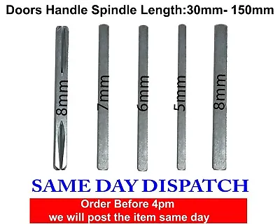 SPLIT Spindle Door Handles UPVC Door WINDOW Handle Steel BAR 5mm 6mm 7mm 8mm  • £7