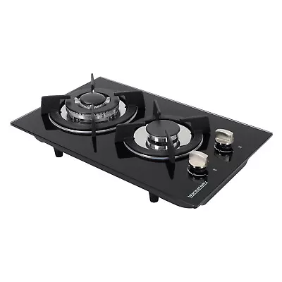 Kitchen Caravan RV 2 Burner Tempered Glass Top Built-In Cooker Stove LPG Gas Hob • £99.95