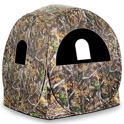  Hunting Blind 270°View With Silent Zipper Window 1-2 & Round Blacked-out Mesh • $103.66
