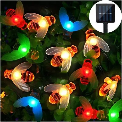 Upgraded Solar Bumble Bee LED Strip Lights 8 Modes Waterproof Outdoor Yard Decor • $20.99