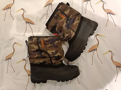 Polo Ralph Lauren Youth Harpyr Snow Winter Boots Camo Camouflage UK Size 5  • £27.99