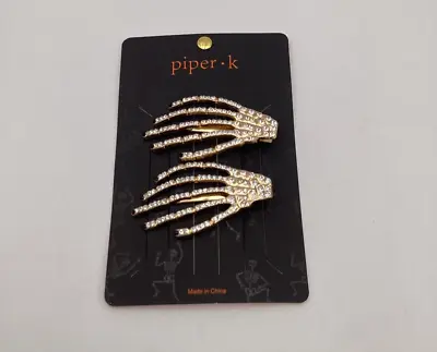 Piper K Skeleton Hand Halloween Hair Clips. NEW • $16.99