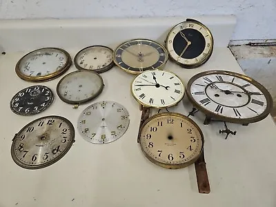 Vintage Various Clock Faces. Lot Of 7. GH3 • $70
