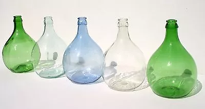 Amazing Selection Of 5 Liters Vintage Demijohns - Blue Green And Colourless • $570