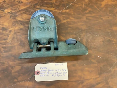 $224.95 • Buy Lewmar Vintage Bronze Genoa Slide Car Sheave 76mm W/ Plunger Stop, Track 1 1/4 