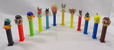 Vintage PEZ Looney Tunes Dispensers Lot - Sylvester Taz Tweety Bugs Bunny 12 • $21.98