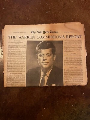 $10.99 • Buy John F. Kennedy Assassination NY Times, Daily News, And LIFE Magazine.