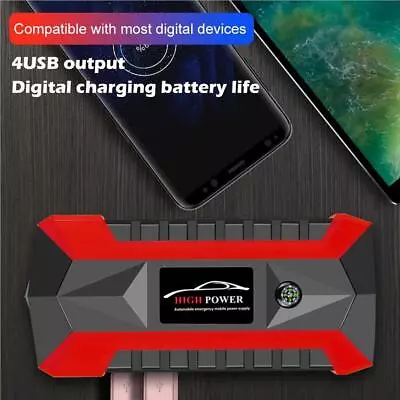 Easy To Car Jump Starter Kit With Compact And Portable Red Quickly No.1 • $150.62