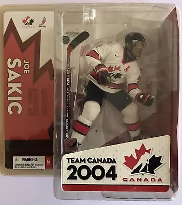 Joe Sakic Team Canada 2004 Macfarlane Figure White Jersey New/Sealed • $15