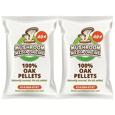 MushroomMediaOnline - 100% Oak Mushroom Pellets 10# - 240# (Free Shipping) • $90.10