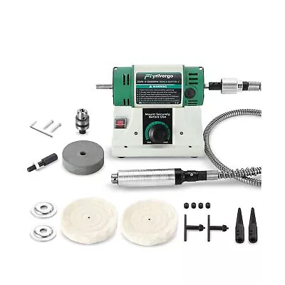 Bench Buffer Polisher With Accessories Adjustable Variable Speed Multi-Functi... • $111.76