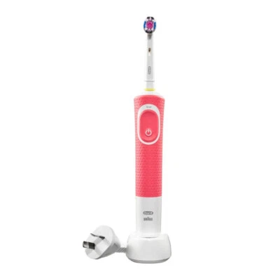 $59.29 • Buy Oral-B Pro 100 3D White Polish Electric Toothbrush W/ Travel Case - Pink