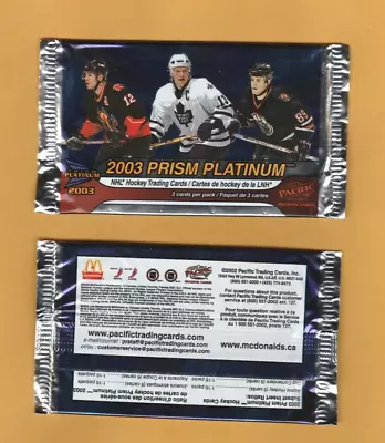 2002-03 Mcdonalds Prism Platinum Pack • $2