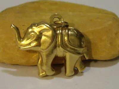 UNO A ERRE 375 GOLD 2.4 CM ELEPHANT PENDANT / CHARM 9ct ITALY. • $199.95