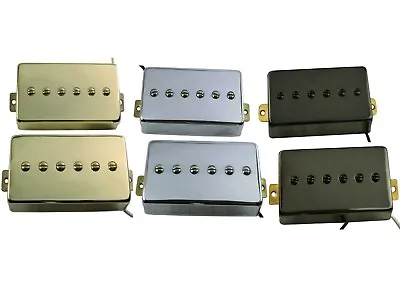 £19 • Buy Humbucker Sized P90s Alnico 2 Or 5, Chrome Or Gold Cover, Set Or Single