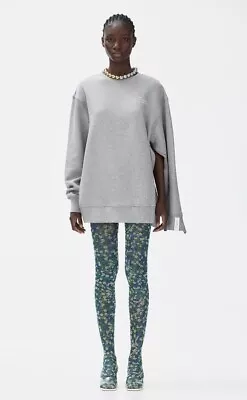 NWT Rokh X H&M Oversized Sweatshirt With Gathered Detail Sz Small S • $179
