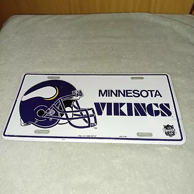 1996 Game Day Minnesota Vikings Embossed Metal License Plate Nisp! • $19.95