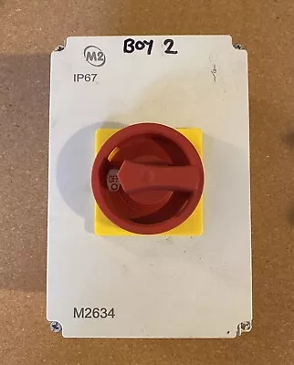 M2 63A 4 Pole Rotary Isolator Switch IP67 M2634 415V 500V 690V 3 Phase • £30