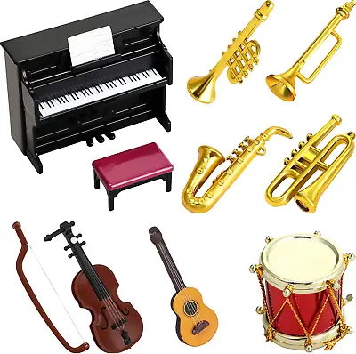 Dollhouse Miniature Musical Instrument Set In 1:12 Scale Mini Dollhouse Musical • $18.71