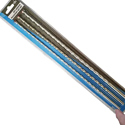 Masonry Drill Bits 400mm Long. 8mm 10mm 12mm Masonry Wall Drilling Drill Bits • £6.99