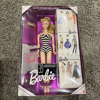 35th Anniversary Barbie 1959 Special Edition Reproduction 1993 Mattel Doll 11590 • $40