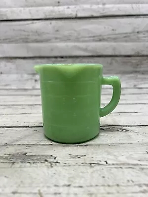 VTG Jadeite 1 Cup Depression Style Glass Measuring Cup Pitcher With Spout • $26