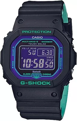 Casio G-Shock GWB5600BL-1 Black Teal Digital Resin Men Watch • $113.99