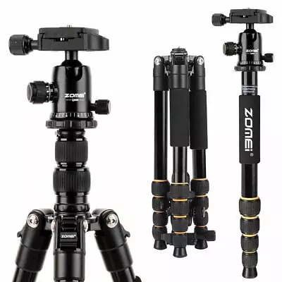 £45.59 • Buy ZOMEI Q666 Portable Professional Tripod&Ball Head Travel For Canon DSLR Camera