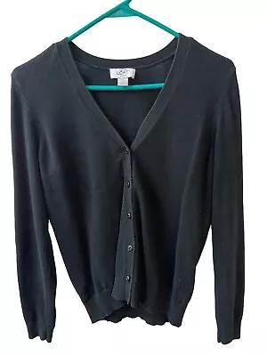 Moda Internation Classic Black  Size S Sweater Womens Cardigan Silk Cashmere • $20.55