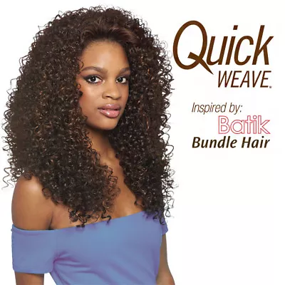 Dominican Curly Bundle Hair - Outre Batik Quick Weave Synthetic Half Wig • $21.79