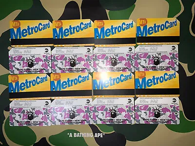 Metrocard BAPE NYC MTA 15TH ANNIVERSARY Metro Card Collectible No Fare/Usable 21 • $16
