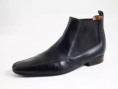 YSL Saint Laurent Chelsea Ankle Boots Black Leather Mens Size US 7 EU 40 • $353.34