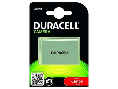 Duracell Canon LP-E8 Battery For EOS 550D 600D 700D 7.4V 1020mAh • £23.99