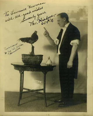 AUTOGRAPHED PORTRAIT OF THEODORE HARDEEN / Archival Magician Photo Reprint • $12.50