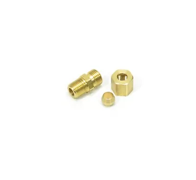 1/4 OD Compression Tube To 1/8 Male Npt Adapter Fitting Connector Water Oil Gas • $6.49