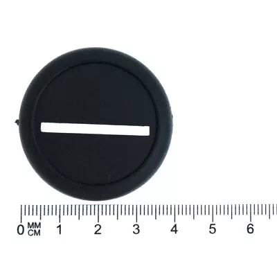 40mm Lipped Bases // Round Slotted Black Plastic Miniature Figure Warmachine • £3.49