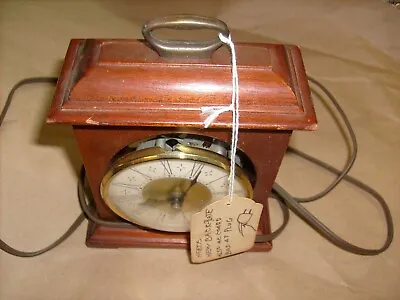 Vintage Sessions Electric Shelf Desk Mantel Clock Wood - Parts Repair • $33.75