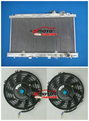 Aluminum Radiator +Fan For Honda Integra Acura DC2 B18 GSR RS LS 1994-2001 AT/MT • $230