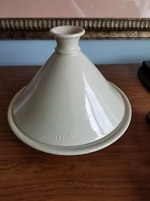 $48 • Buy NEW Staub Moroccan Cooking 13  Tagine Pot Tajine Tangia Ceramic Beige  Glazed