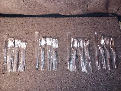 Mcm Mid Century Modern Flatware Interpur Japan 4 Settings Of 4 Pieces Nos Mint • $80