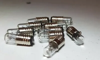 10x 12V 60mA E5 LES Miniature Filament Replacement Screw G Scale Bulbs • £7.15