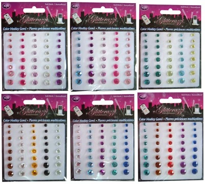 £2.95 • Buy  Craft Gem Stickers, Circular Rhinestone Crystals,Cards Cardmaking Sheet Bling