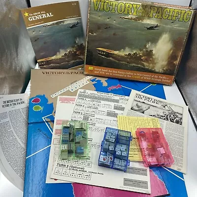 Avalon Hill Victory In The Pacific Game - 1977 - Punched Complete& General • $19.97