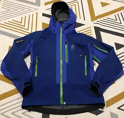 Haglofs Couloir II Jacket Men's Blue GoreTex Soft Shell 3 Layer Size M RRP 500£ • £160