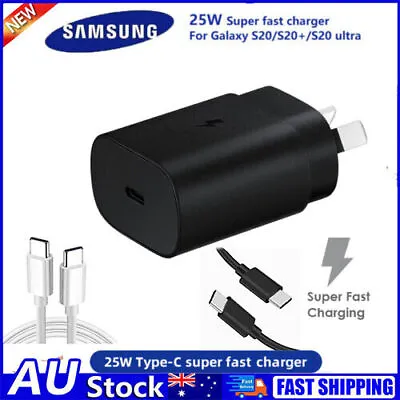 $5.13 • Buy 25W Super Fast Wall Charger+1M Type-C Cable For Samsung Galaxy S21 22 S22+ Ultra