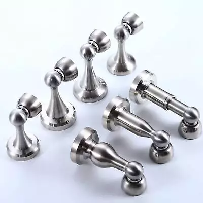 1-4Pc Magnet Door Stopper Door Suction Stainless Steel Magnetic Wall Door Holder • $13.99