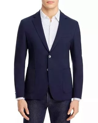 Hugo Boss Men's Hanry Slim Fit Stretch Blazer Sport Jacket - Size 44R -Dark Blue • $195.65
