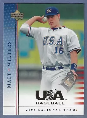 2005 Upper Deck USA National #63 Matt Wieters Rookie Card Orioles • $1.49