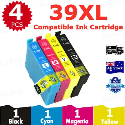 $29.50 • Buy 4x Compatible Ink Cartridge 39XL For Epson Expression XP2105 XP4105 XP 2105 4105